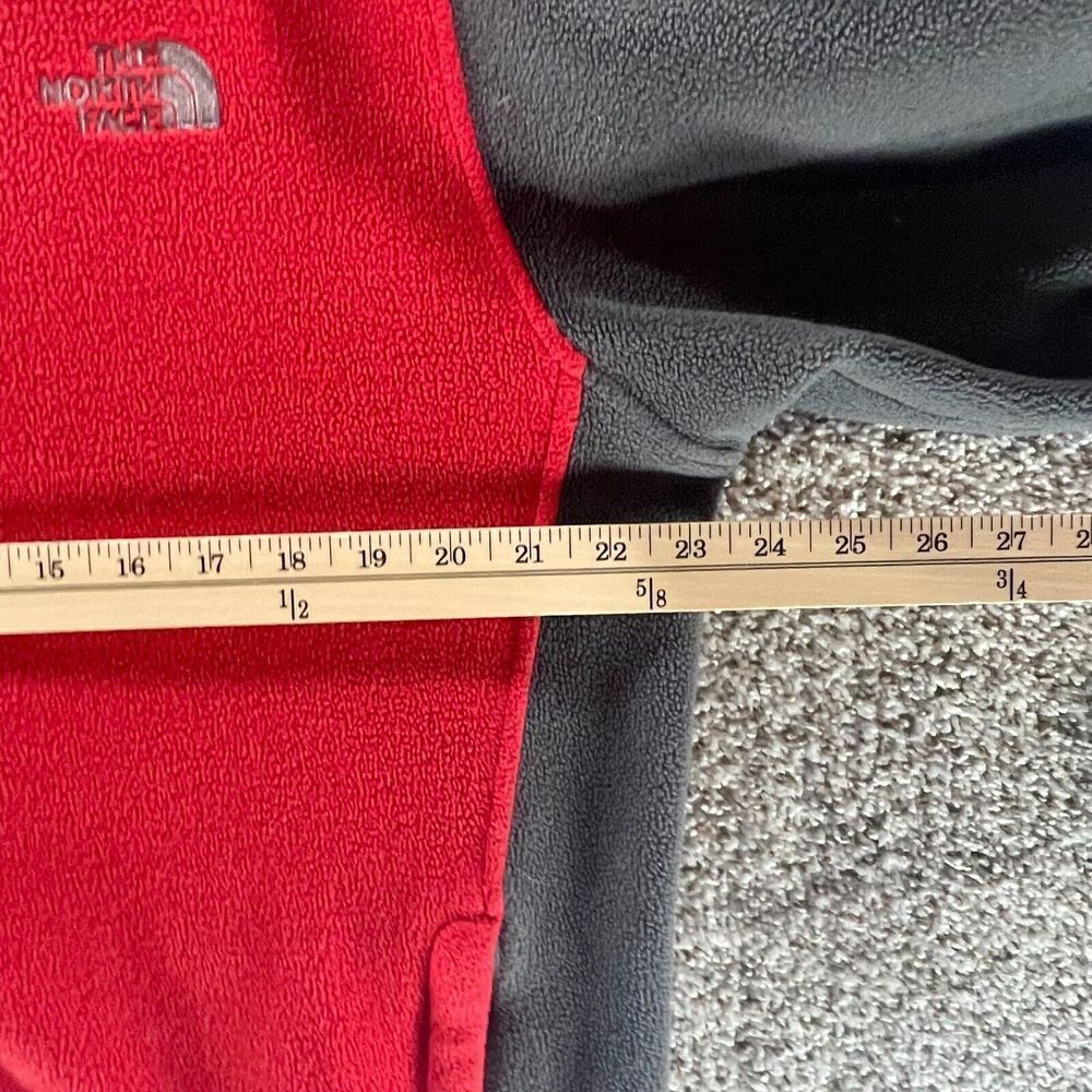 The North Face Jacket Adult Large Red Gray Full Zip Fleece Flashdry Outdoors Men - Picture 8 of 15